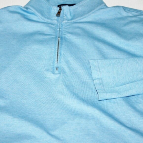 Beautiful Peter Millar Crown Collection Luxury Cotton Blend 1/4 Zip Pullover, XL - Picture 4 of 10